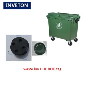 

rfid system UHF RFID Tag passive 10cm-1m iso18000-6c Alien h3 860-960MHz Waste bin Tag waterproof for garbage bin tracking