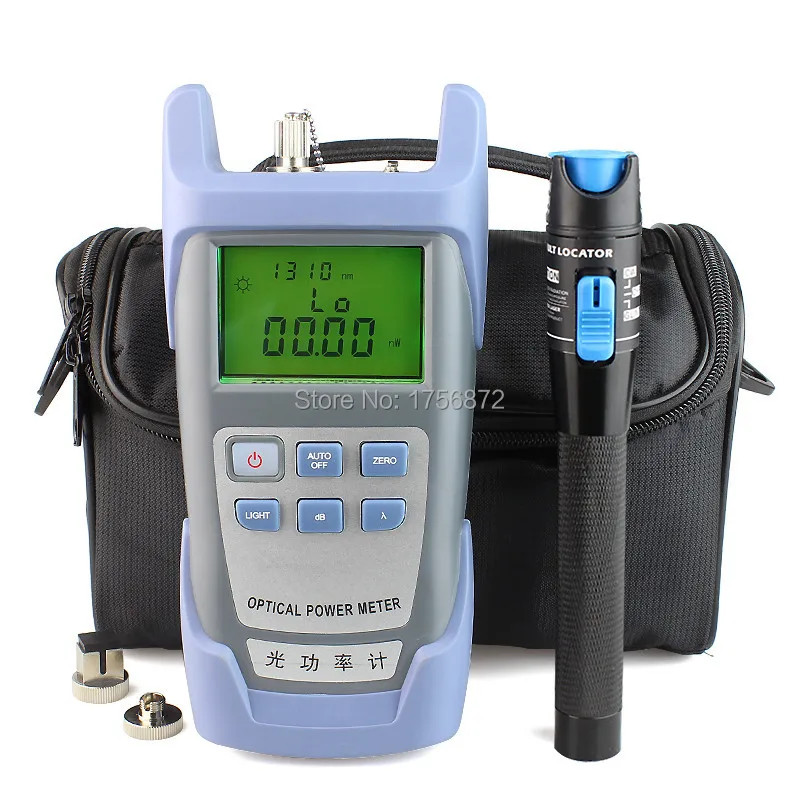

Fiber Optical Power Meter and 3-5km 1mW Visual Fault Locator Cable Tester