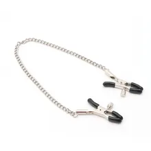 1 Pair 30cm Chains Metal Nipple Clamps Sex Toys Nipples Clips Adult Games For Couples Flirt Toys Nipple Clips For Women