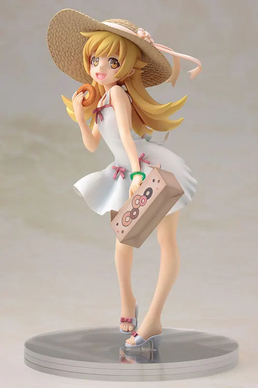 Японское аниме Oshino Shinobu Фигурки игрушек 17 см alter Sunshine Girl Kiss-Shot Wearing соломенная шляпа и платье сексуальная девушка фигура