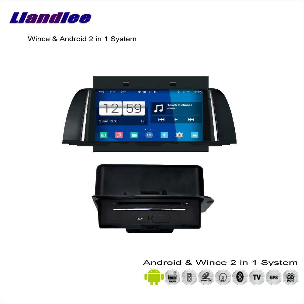 Discount Liandlee For BMW 5 F10 2013~2014 - Car Radio DVD Player GPS Nav Navi Map Navigation Advanced Wince & Android 2 in 1 S160 System 2