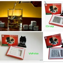 Рождественский подарок виски камни, 9 шт./компл. с нежным коробка+ бархатный мешок Виски камни каменный куб камень