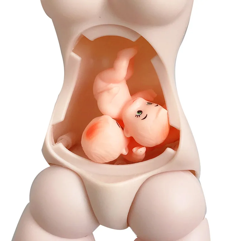 Новинка 50 см 15 подвижный шарнир для беременных BJD обнаженное туловище для куклы DIY поддельные для беременных живот мама с ребенком для 1/3 Bjd куклы игрушки для девочек