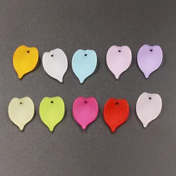 

100pcs Colorful Acrylic Flower Petals DIY Bracelet Stud/Drop Earrings Making Accessories Women Fashion Jewelry Findings Wholesal