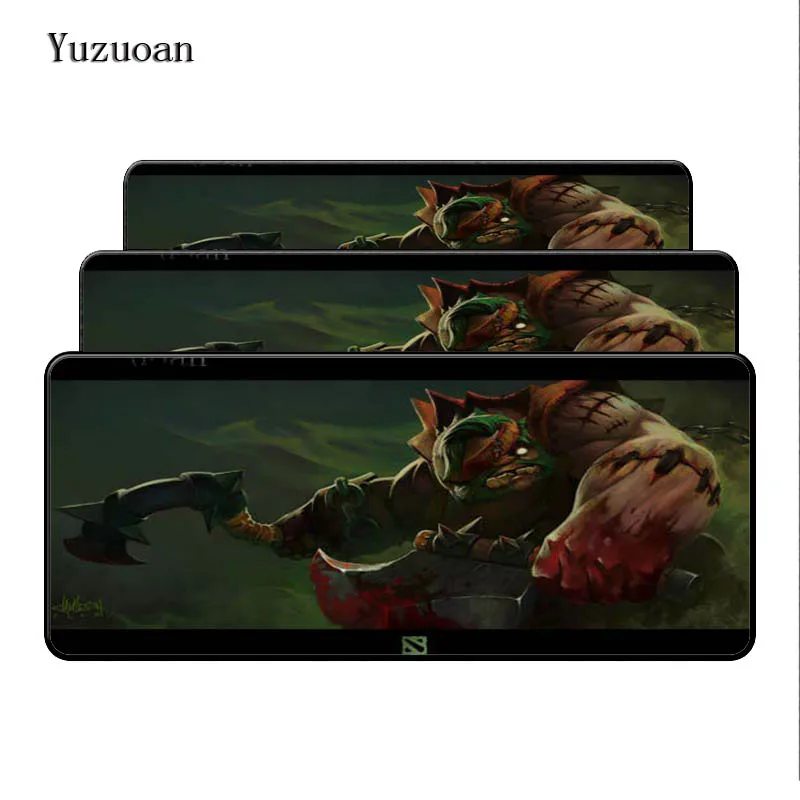 Yuzuoan Dota 2 бесплатная доставка XL большой игровой коврик для мыши клавиатуры