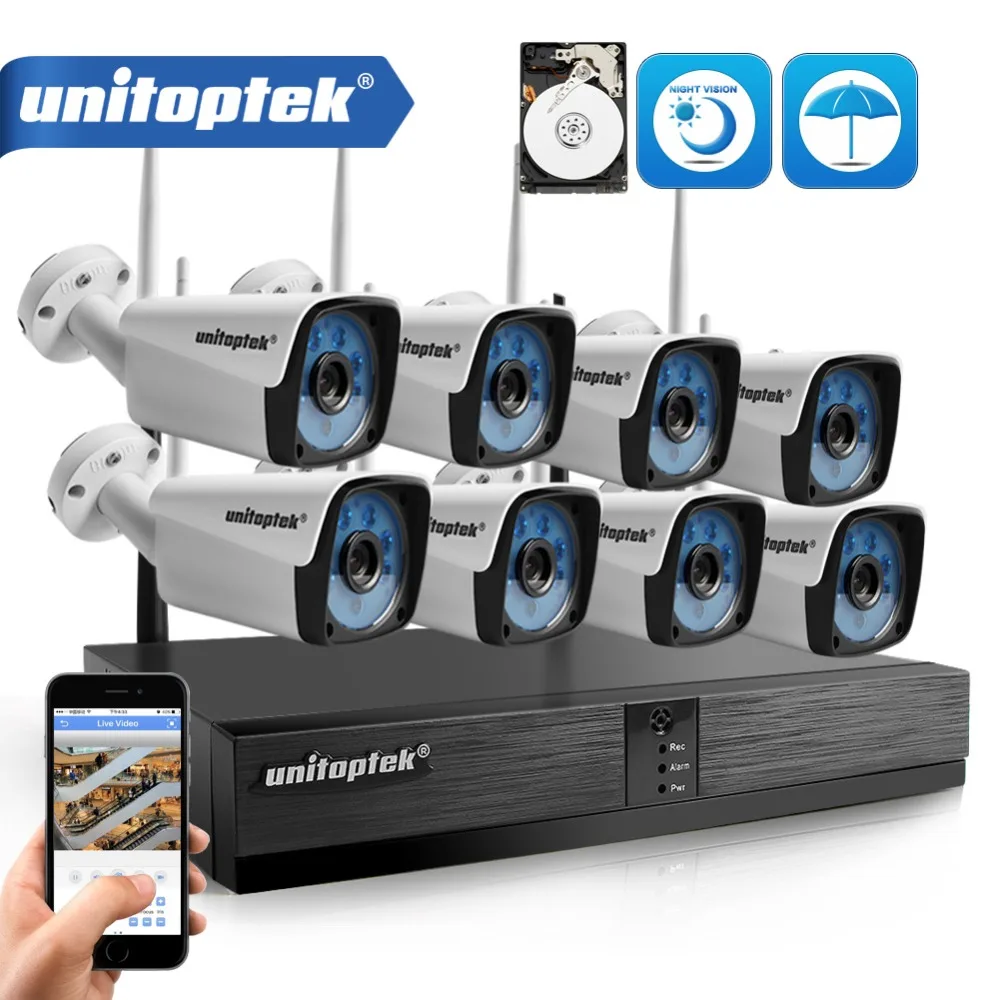 8CH CCTV System Wireless 720P NVR With 1.0MP 720P Outdoor Waterproof Wifi Security Camera System Night Vision Surveillance Kit 8CH CCTV System Wireless 720P NVR With 1.0MP 720P Outdoor Waterproof Wifi Security Camera System Night Vision Surveillance Kit