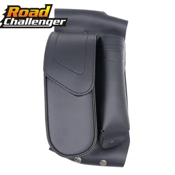 

For Harley Touring Road King Electra Glide Road Glide Black Crash Bar Saddlebag Guard Bag With Water Bottle Holder Motorcycle