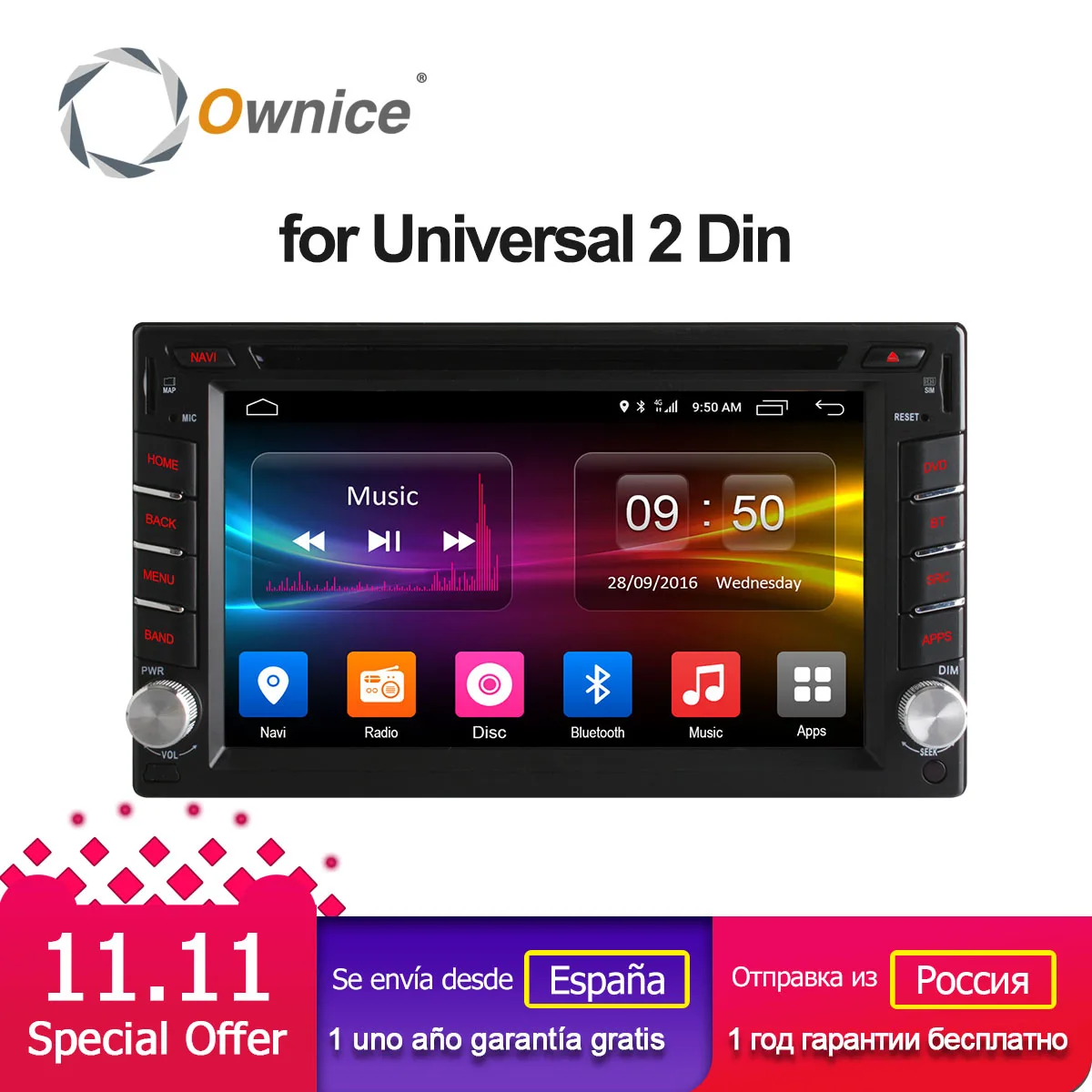 Ownice C500 Android 6.0 Octa 8 Core 2G RAM 2 din car dvd Radio player GPS Navi Video Monitor For universal BT 4G SIM LTE Network Ownice C500 Android 6.0 Octa 8 Core 2G RAM 2 din car dvd Radio player GPS Navi Video Monitor For universal BT 4G SIM LTE Network