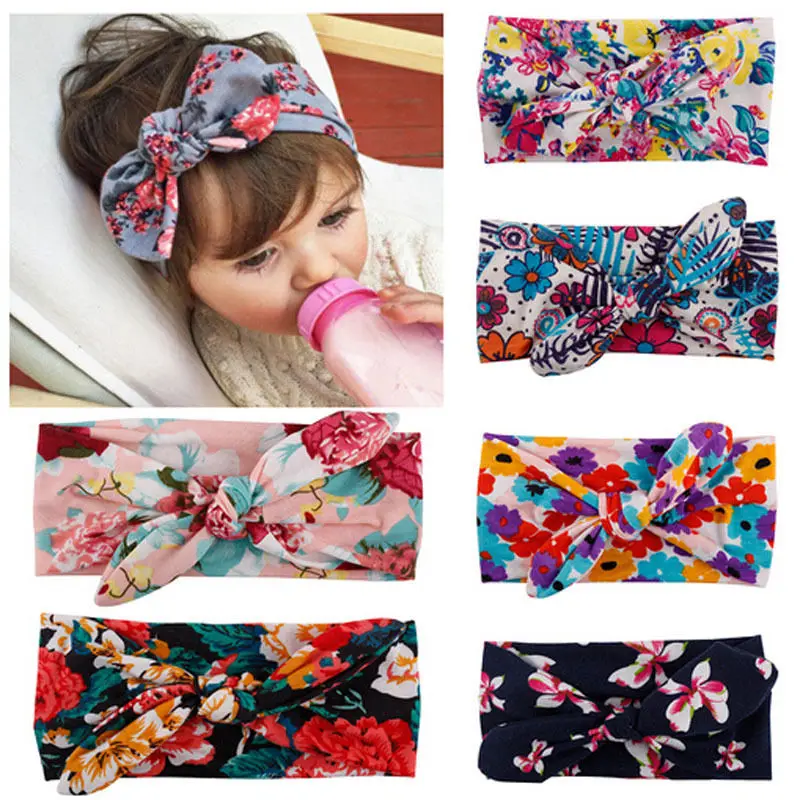 

Newborn Kids Girls Baby Headband Toddler Cute Bow Flower Hair Handband Headwear Accessories