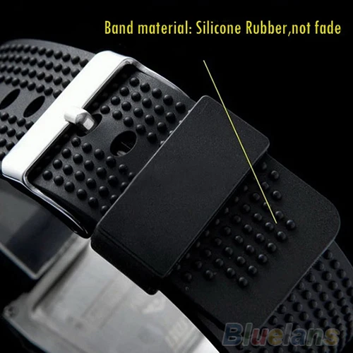 Модные женские мужские цифровые LED хронограф кварцевые спортивные наручные часы