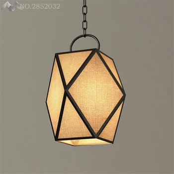 

JW_Chinese Creative Country Diamond Polyhedral Pendant Lamp for Restaurant Club Bar Cafe Living Room Decoration Hanging Lamp