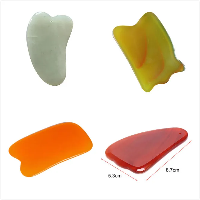 

Chinese Traditional Physical Guasha Jade Board Scraping Scraper Tool SPA Salon Body Massager Beauty Health Care Tools