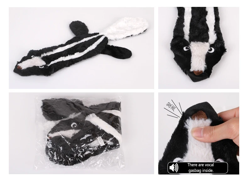 Pet Dog Toys Fleece Squeak Noise Pet Chew Toy For Dog Cat Bite Resistance Plush Sound Dogs Molars Toy Animal Cleaning Teeth (4)