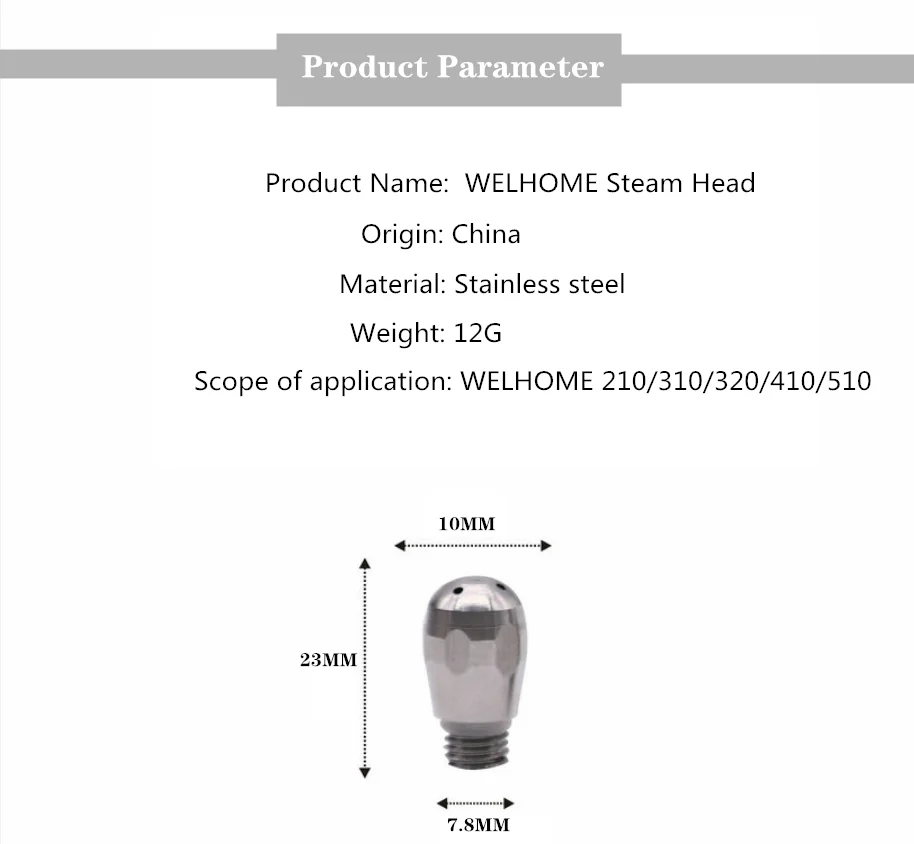 Welhome Кофеварка Паровая головка насадки WPM универсальная Паровая головка 2 отверстия 3 отверстия 4 отверстия Модифицированная оригинальная Паровая головка WPM semi