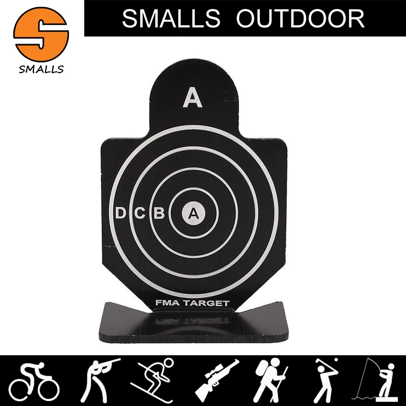 AR 15 6pcs airsoft tactical gun accessories training target aluminum military shooting targets for hunting black (5)