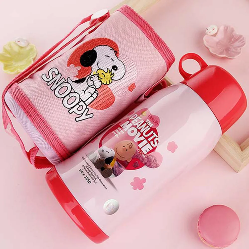 SNOOPY JHK 6001 двойная крышка соломы Вакуумная чашка 550 мл большой емкости 3D вышивка