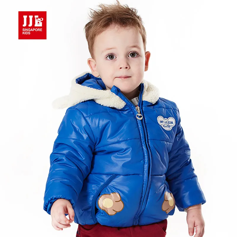 baby winter coats baby boy jacket cute fur hood infant snowsuit kids