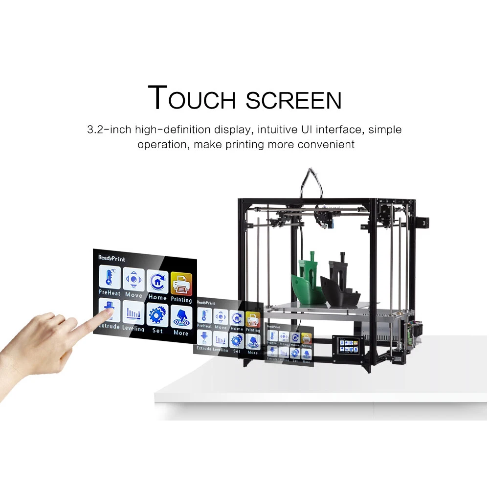  2019 Newest Flsun 3D Printer Dual Extruder Large Printing Area 260*260*350mm Touch Screen 3D Printe