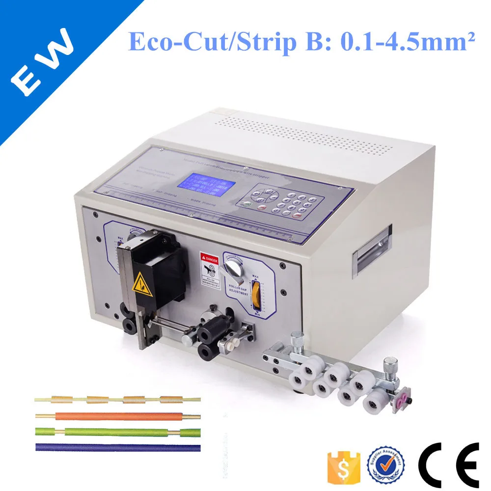 

EW-02B wire cutting and stripping machine from 0.1-2.5mm2 with two conduit production