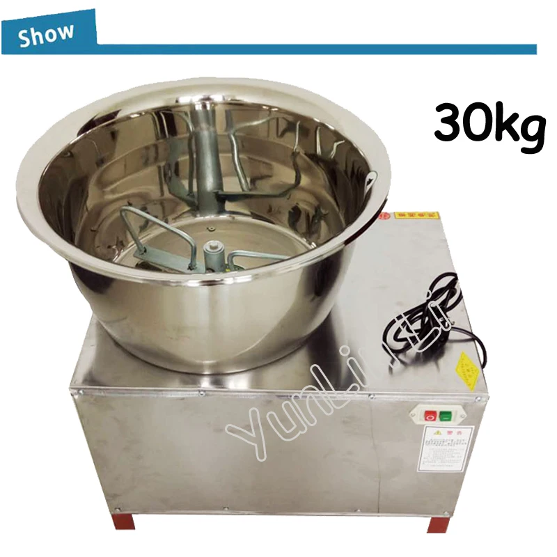 Коммерческих 30 кг автоматический миксер для теста 220 V/110 V паста машина подставка из нержавеющей стали кухонный миксер тестомешалка