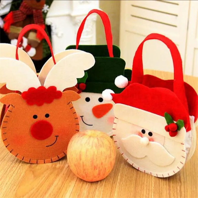 

Navidad 2019 New Year Christmas Gift Three-Dimensional Gift Candy Bags Christmas Decorations for Home Party Decoration Natal.Q