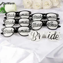 OurWarm 12pcs Wedding Favors Sunglasses Bridal Party Personalized Wedding Sunglasses Bride Shower Decoration Groom Party        