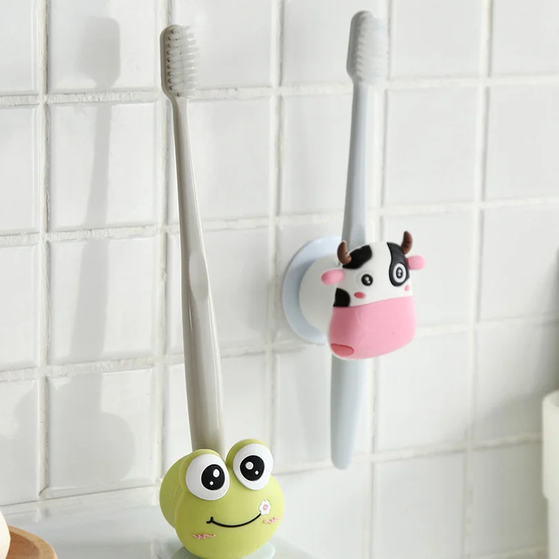 

Silicone Toothbrush Holder Creative Cute Toothbrush Holder Powerful Suction Cup Cartoon Animal Toothbrush Holder EGN425
