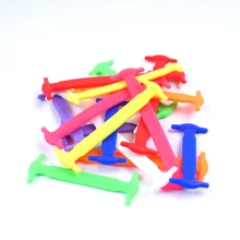 8 шт./партия эластичные силиконовые шнурки эластичные шнурки креативные ленивые силиконовые шнурки без галстука резиновые шнурки 6 цветов без шнурков