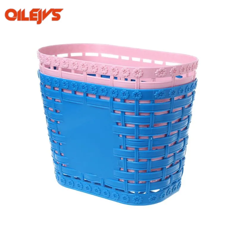 

Bicycle Basket Plastic Children Bike Tricycle Scooter Supplies Handlebar Carrier Outdoor Cycling Storage Front Shopping Kids