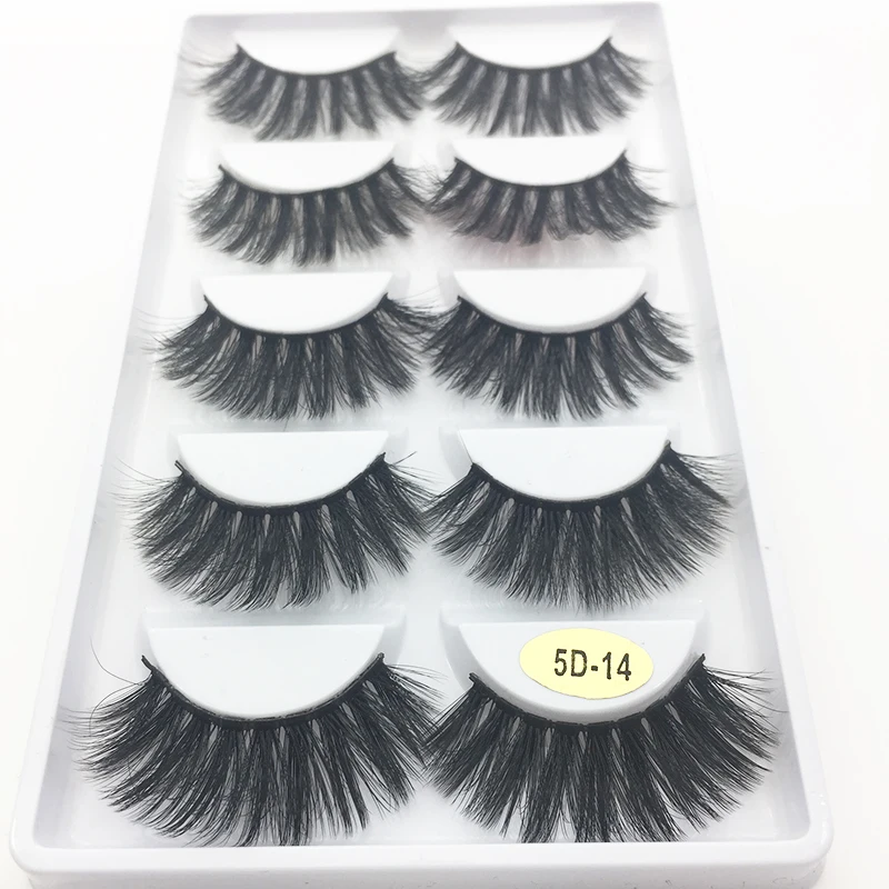 

5 pairs natural false eyelashes fake lashes long makeup 3d mink lashes eyelash extension mink eyelashes for beauty
