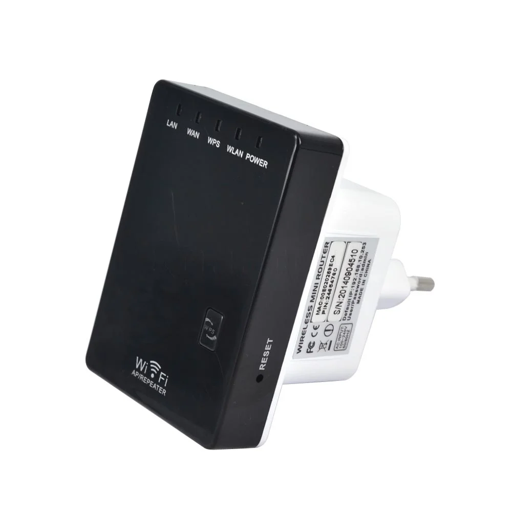 

Wireless N Network Router AP WIFI Repeater Amplifier LAN Client Bridge IEEE 802.11b/g/n 300Mbps Singnal Booster EU/US Plug