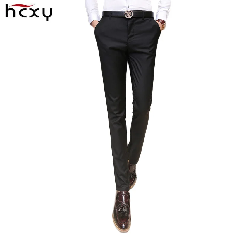 

2019 New Wedding Men Suit Pants Fashion Slim Fit Casual suit pants men Formal Business Blazer Straight Dress Trousers