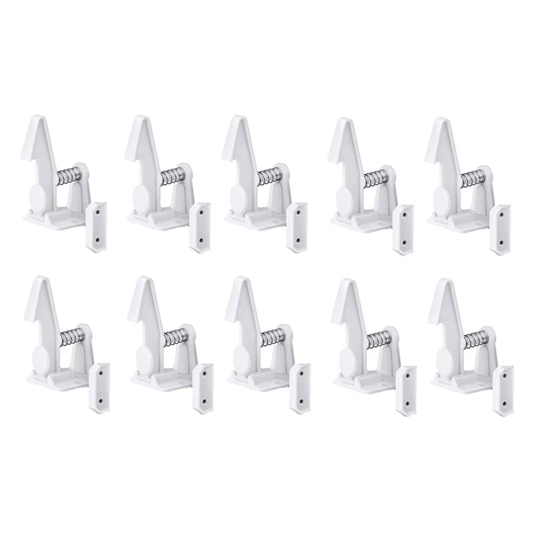 

NEW 10 Child Protection Locks Children Drawer Cabinet Door Lock Children Invisible Wardrobe Storage Cabinet White