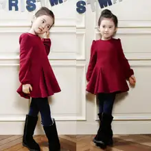 Зимнее плотное вельветовое платье для девочек; Плотные хлопковые вечерние платья с лепестками лотоса; Карнавальный костюм для детей; одежда принцессы