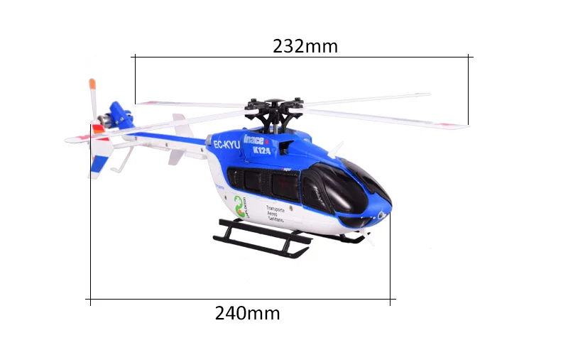 Wltoys XK EC145 K124 6CH 3D 6G система бесщеточный двигатель вертолет с передатчиком совместим с FUTABA S-FHSS BNF RTF