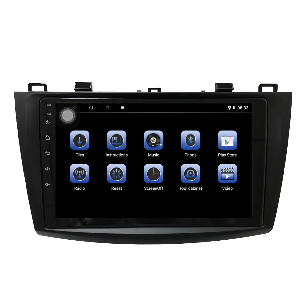 Discount YMODVHT 9inch IPS+2.5D Screes 4G+32GB Android 8.1 Car DVD Radio for Mazda 3 2010 2011 2012 2013 GPS Navigation 1