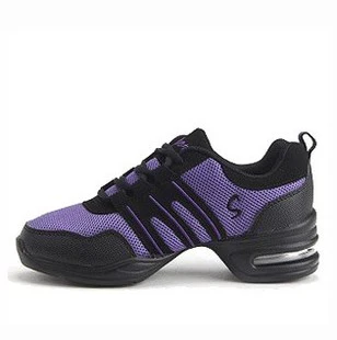 Размеры 28, 32, детская танцевальная обувь, танцевальные кроссовки для мальчиков и девочек, унисекс, дышащая обувь для фитнеса, джаз, хип-хоп, мужская обувь для занятий танцами, женская обувь - Цвет: black purple