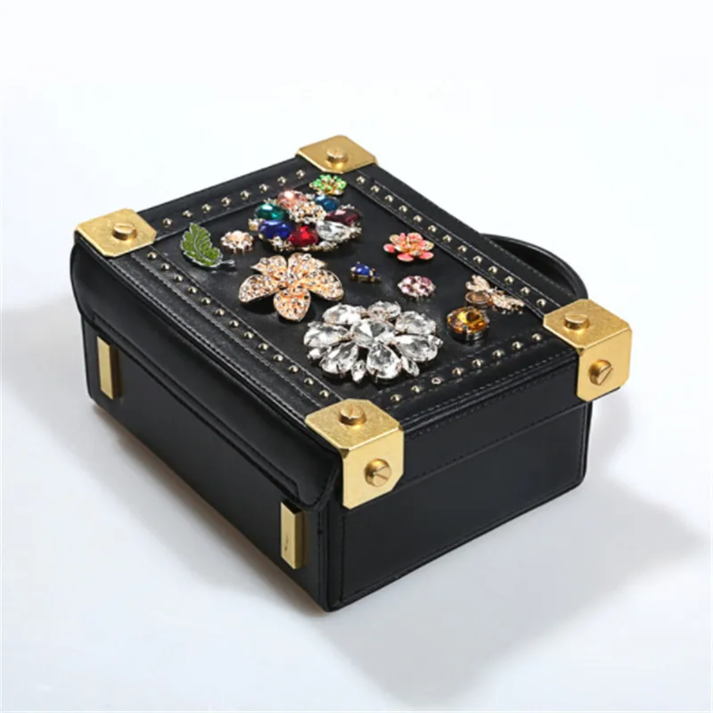 B0079 Women Leather Handbag Luxury Diamond Flower Hollow Flap Shoulder Bag Ladies High Quaity Evening Bags Dinner Purse B0079 Women Leather Handbag Luxury Diamond Flower Hollow Flap Shoulder Bag Ladies High Quaity Evening Bags Dinner Purse