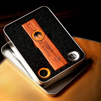 

Wooden Kazoo Orff Instruments Ukulele Guitar Partner Woodman Wood Harmonica With Metal Box Kazoo for Adult Kids Kazoo