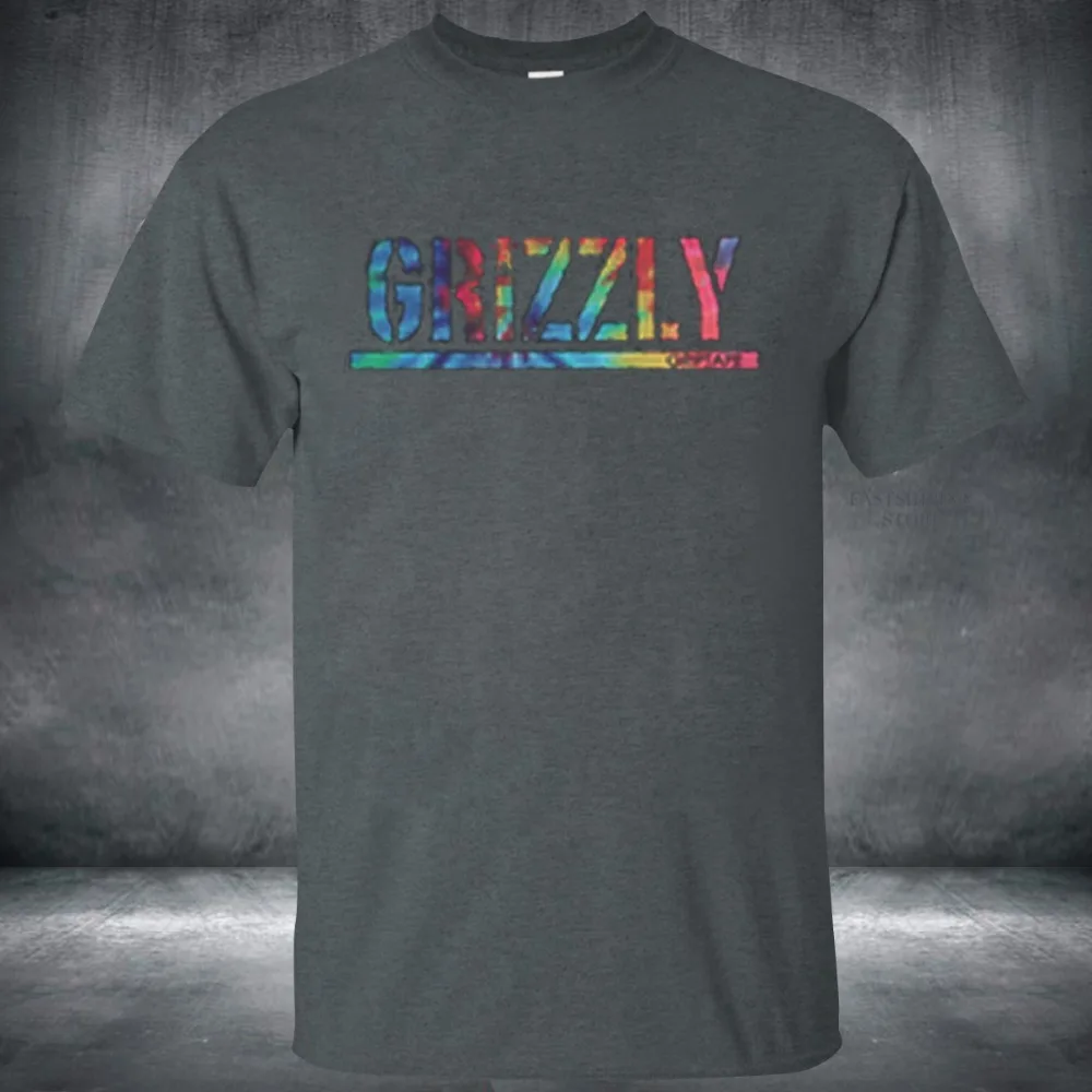 

2019 hot Summer Fashion Men T Shirt Short Sleeve Cotton gryzzly Casual T-Shirt Male Tops Shirt USA size fast shipping