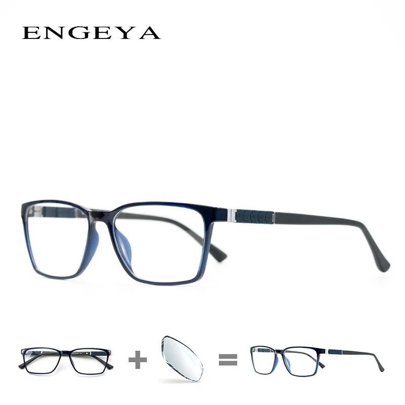 

TR90 Men Prescription Glasses Clear Fashion Optical Myopia Transparent Resin Eyeglasses Frame Bright Colors #IP2021