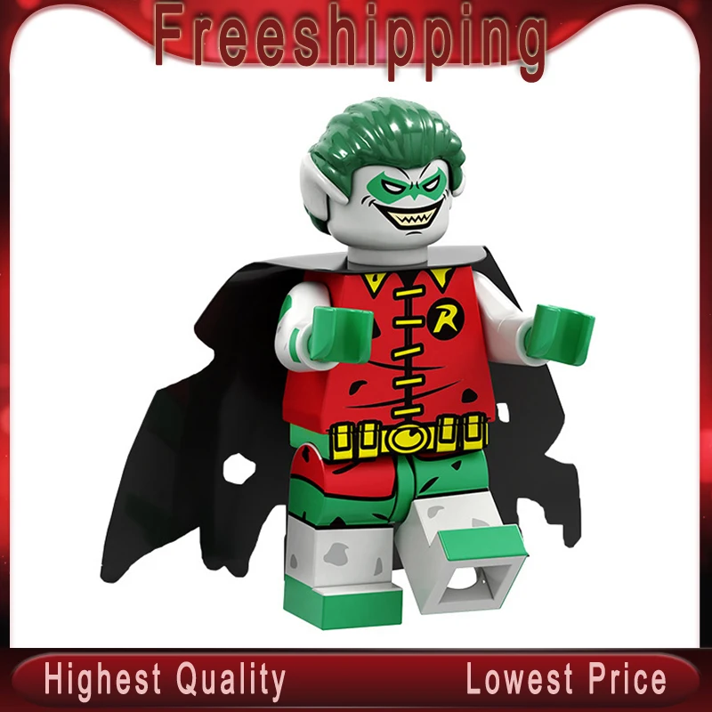 

Single Sale Building Blocks Zombie Robin Deathstroke Wonder Woman Harley Quinn Bricks Figures For Children Learning Toys PG1718