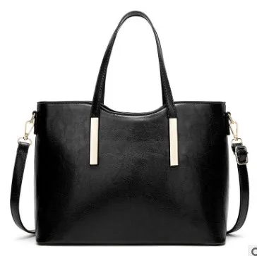 Роскошная Брендовая женская сумка через плечо, мягкие сумки с ручками сверху, женская сумка-тоут, высокое качество, вместительные женские сумки C963 - Цвет: Черный