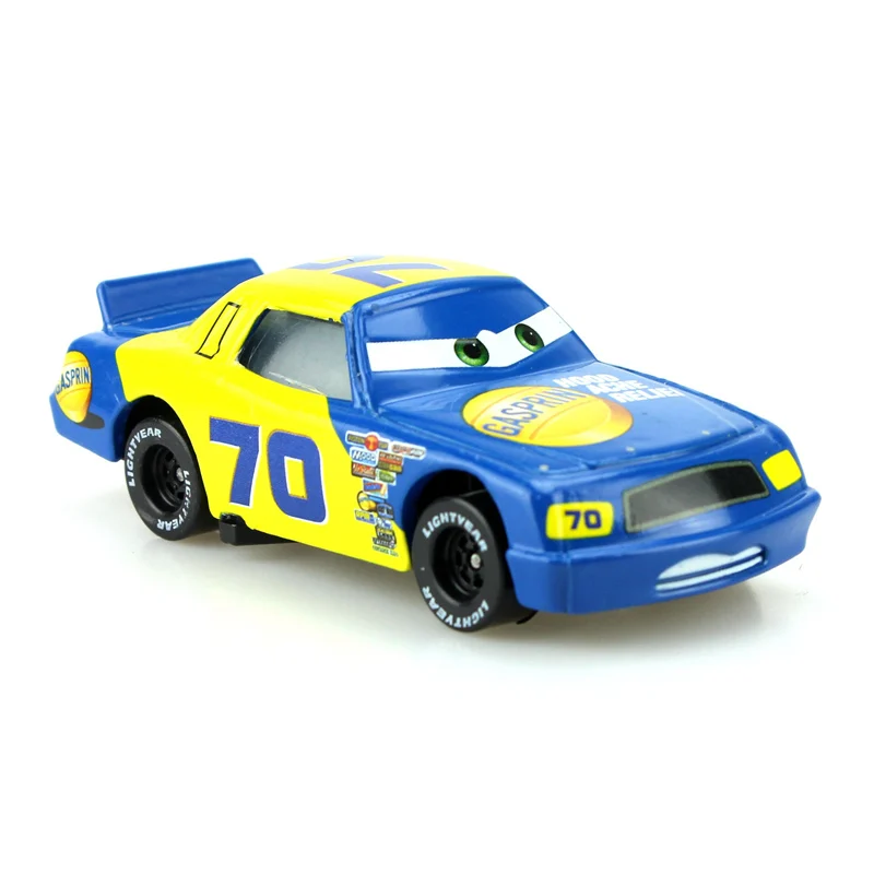 Дисней мультфильм Pixar тачки № 70 гоночные машинки 1:55 литья под давлением брендовые игрушки из металлических сплавов подарок на день рождения Рождество для детей Машинки Игрушки