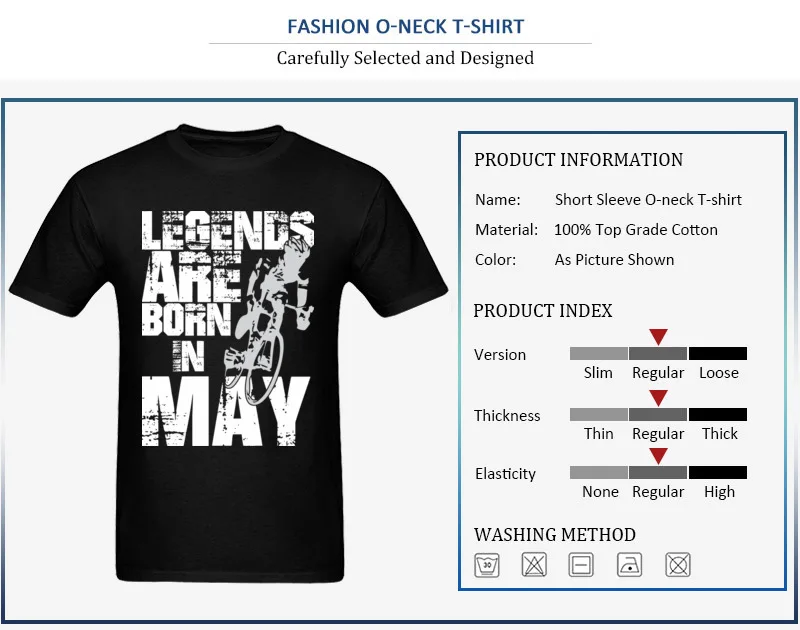 Legends Are Born In May - Cycling_detail_black