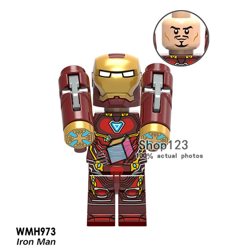 

Building Blocks Bricks Marvel Super Heroes Iron Man Red Skull Chost Rider Ulysses Klaw Action Toys For Children