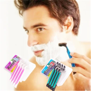 

2019 Hot 4pcs Universal Replaceable Manual Plastic Woman's Trimmer Razor Handle for Triple Blades Quick Installation