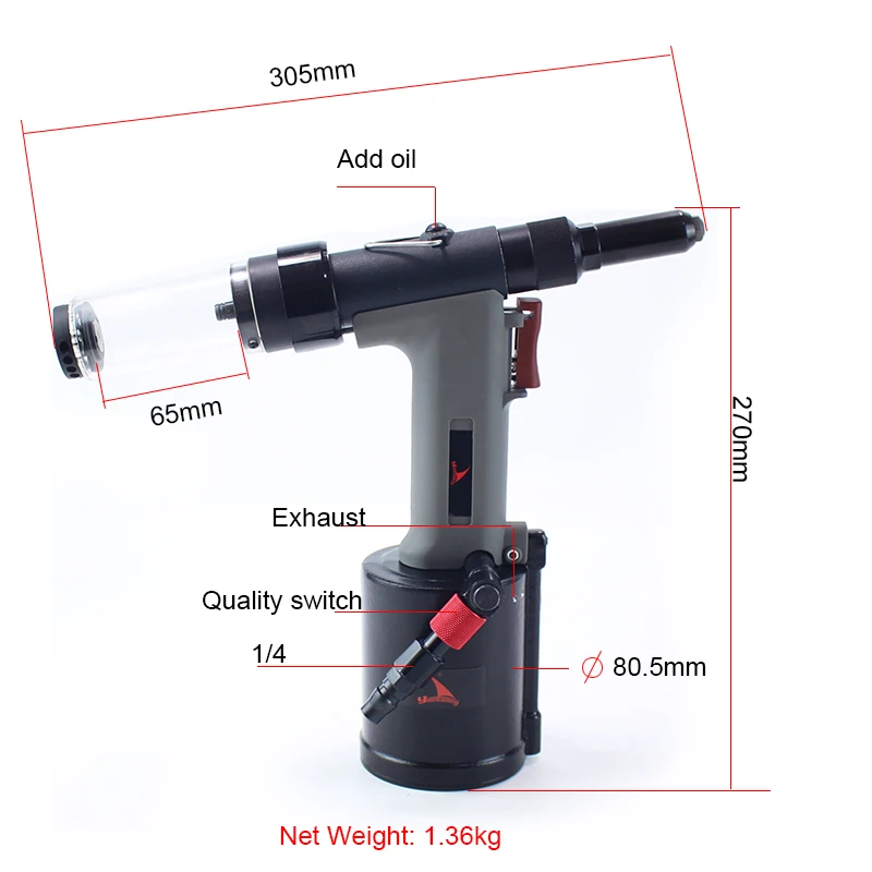 YOUSAILING высококачественный пневматический гидравлический пистолет для заклепок 3,2-4,8 мм Вакуумные заклепки для заклепок 4,0 мм заклепки из нержавеющей стали
