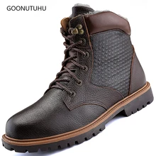 Fashion men's boots military casual genuine leather cow winter shoes men boot plus size snow shoe warm army ankle boots for men цена Fashion men's boots military casual genuine leather cow winter shoes men boot plus size snow shoe warm army ankle boots for men цены онлайн