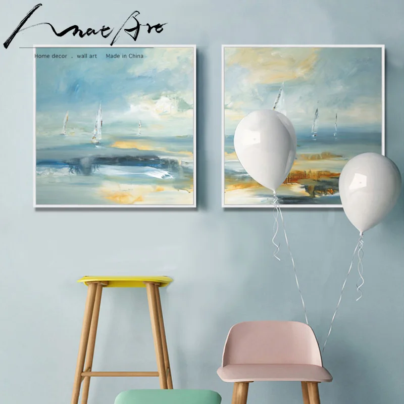 

Landscape painting Seascape canvas wall art posters and prints house decoration living room decoration Modern Scandinavian home